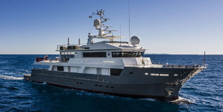 OUR WAY | 2005 120′ (36.8m) Explorer Motor Yacht from Australian shipyard Tenix Defence