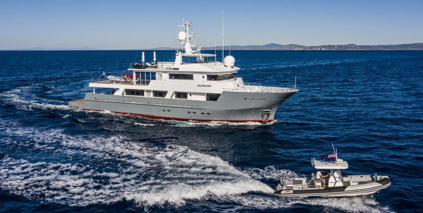 OUR WAY | 2005 120′ (36.8m) Explorer Motor Yacht from Australian shipyard Tenix Defence