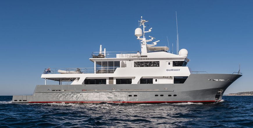 OUR WAY | 2005 120′ (36.8m) Explorer Motor Yacht from Australian shipyard Tenix Defence