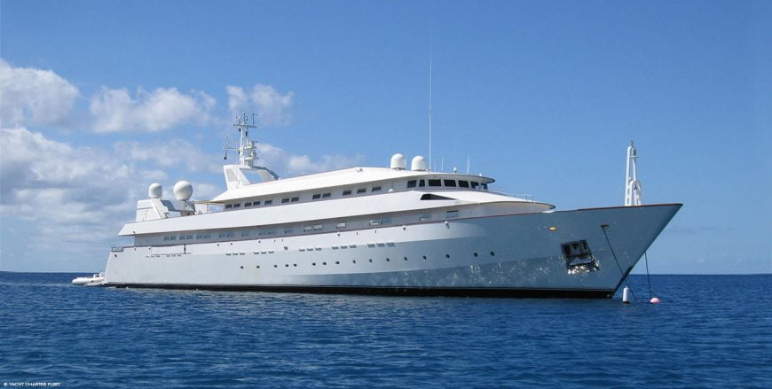 YAAKUN | 1987 214′ (65m) Classic Steel Motor Yacht from Italian shipyard Nicolini