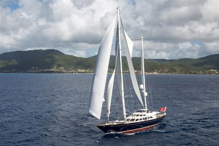 ELLLEN | 2001 132′ Steel Sail Yacht from Italian shipyard Perini Navi