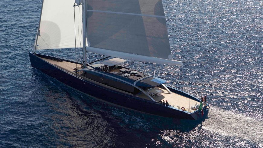 NATIVA | 2012 158’ Aluminium Sloop Sail Yacht from Italian shipyard Arzana Navi