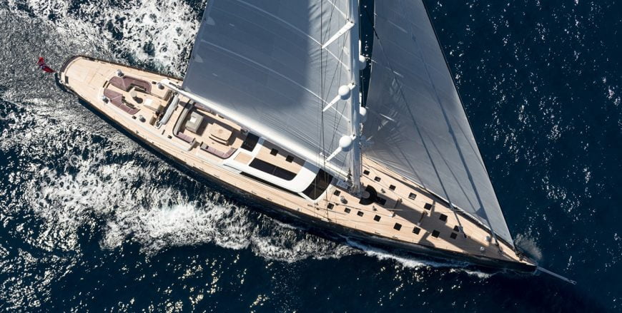 PINK GIN VI | 2017 54m (176ft) Carbon Fiber Sail Yacht from Finnish shipyard Baltic Yachts