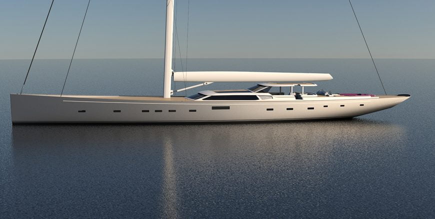 PINK GIN VI | 2017 54m (176ft) Carbon Fiber Sail Yacht from Finnish shipyard Baltic Yachts