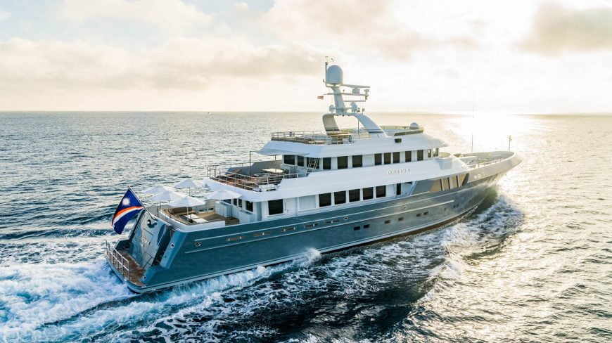 DOROTHEA III | 2007 147′ Ron Holland design Steel Explorer Motor Yacht from shipyard CHEOY LEE