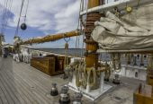 COLUMBIA | 2014 141′ Steel Sail Yacht from Central American shipyard Eastern Shipbuilding