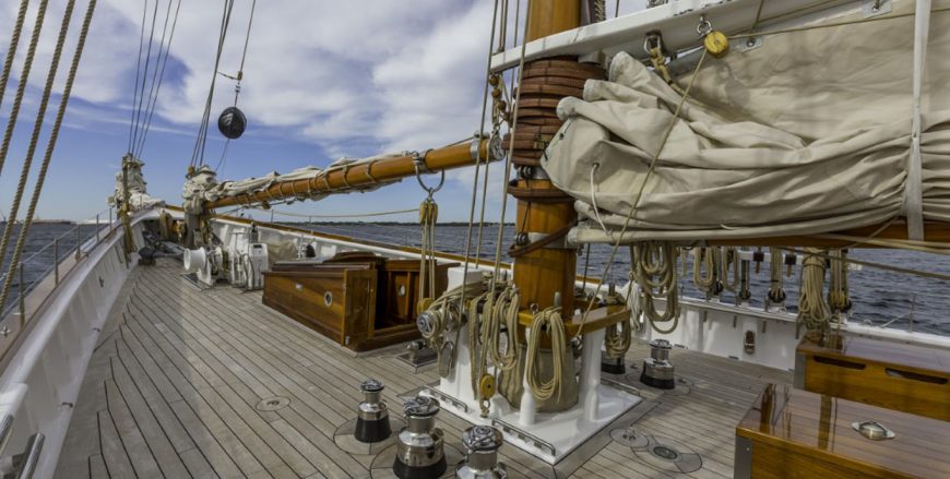 COLUMBIA | 2014 141′ Steel Sail Yacht from Central American shipyard Eastern Shipbuilding