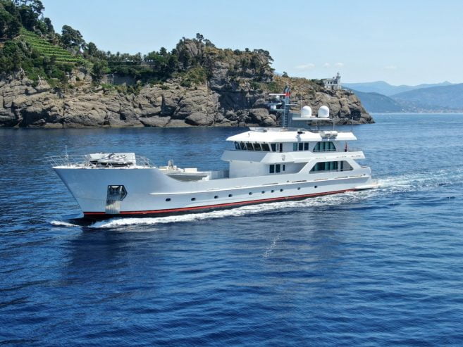 FAR FAR AWAY | 2012 46.5m (152′ 7″) Steel Explorer Motor Yacht from Brazilian shipyard INACE