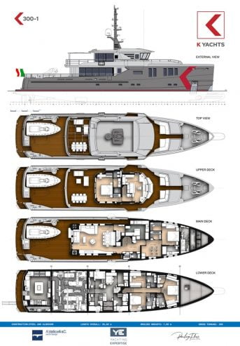 K-YACHTS | 2024 36.6m (120′ 1″) K-Yachts Brand Explorer Motor Yacht built in Italy