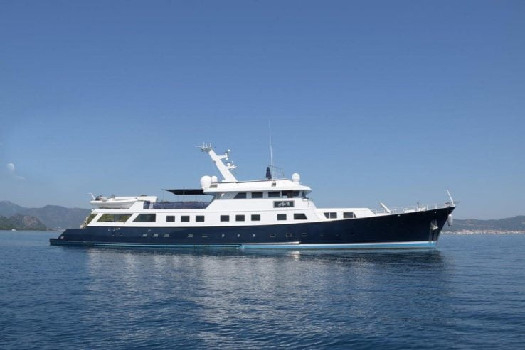 AGA 6 | 1985 47m (153ft) Luxury Custom Explorer Motor Yacht from US shipyard Nylen