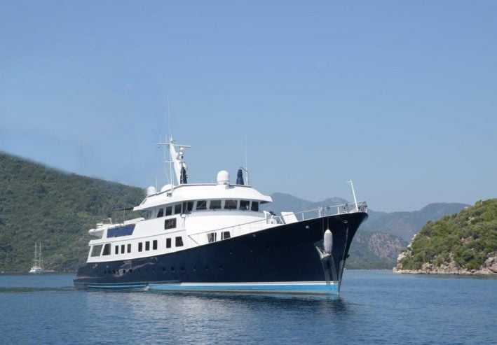 AGA 6 | 1985 47m (153ft) Luxury Custom Explorer Motor Yacht from US shipyard Nylen