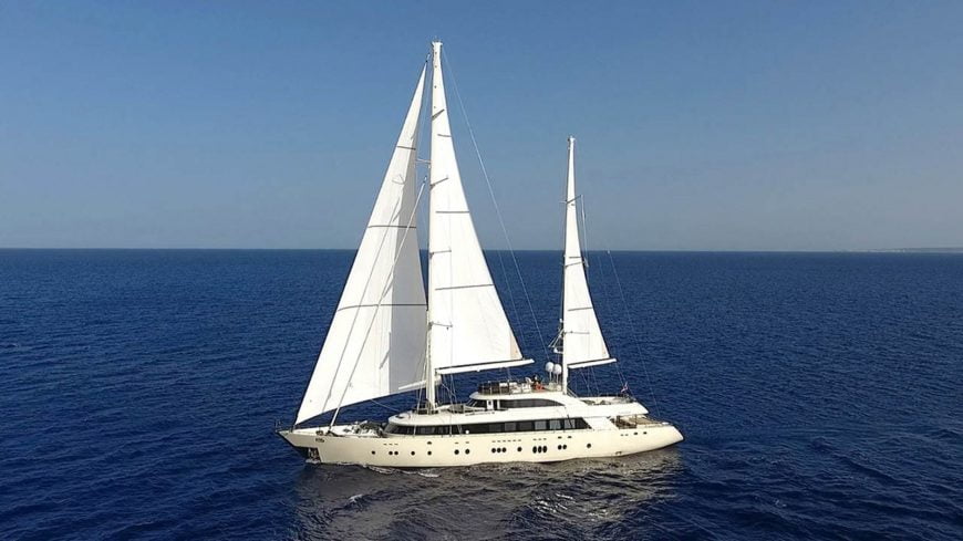 ARESTEAS | 2017 166′7″ Motor Sail Yacht built by Turkish shipyard Yildizlar