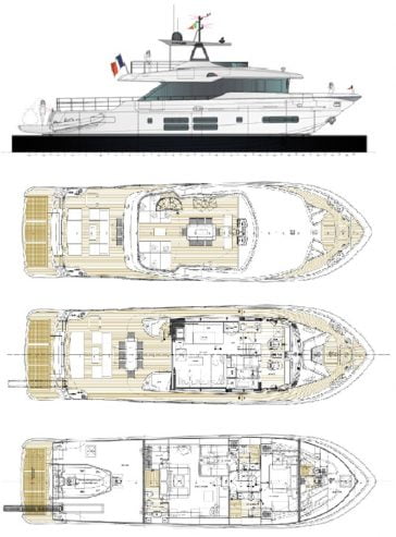 BULL | 2016 23m (76ft) Luxury Motor Yacht from Italian shipyard CANADOS