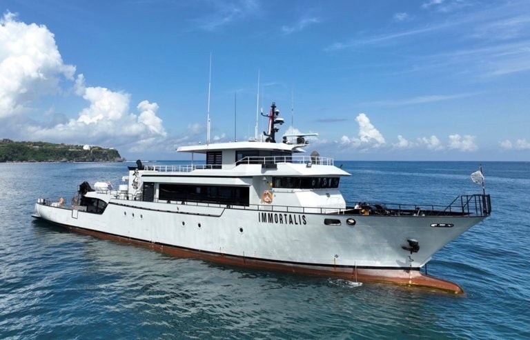 IMMORTALIS | 1996 148ft (45M) Steel Explorer Yacht built by Japanese shipyard Niigata