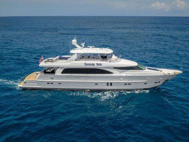 KENTUCKY BELLE | 2005 28.68m (94′1″) Flybridge Motor Yacht from American shipyard HORIZON