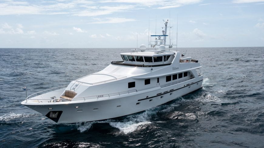 EDISON | 1990 95′ (28.96m) Motor Yacht from American shipyard ADMIRAL MARINE