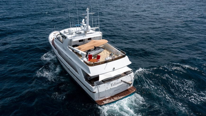 EDISON | 1990 95′ (28.96m) Motor Yacht from American shipyard ADMIRAL MARINE