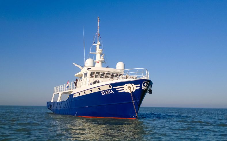 ELENA | 1968 86′ / 26.2m Classic Steel Trawler / Explorer Yacht from Dutch shipyard KRAMER & BOOY