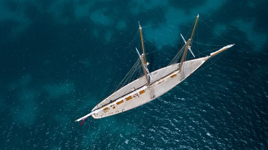 ELENA | 2009 180′ 6″ (55m) Steel Schooner Sail Yacht from Spanish shipyard FACTORIA NAVAL DE MARIN