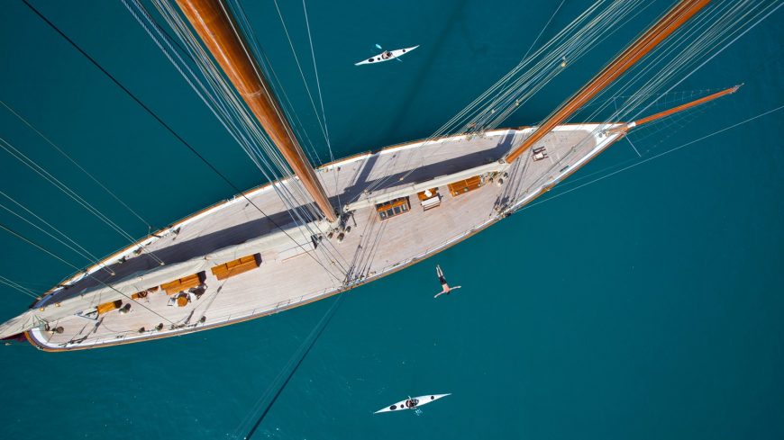 ELENA | 2009 180′ 6″ (55m) Steel Schooner Sail Yacht from Spanish shipyard FACTORIA NAVAL DE MARIN