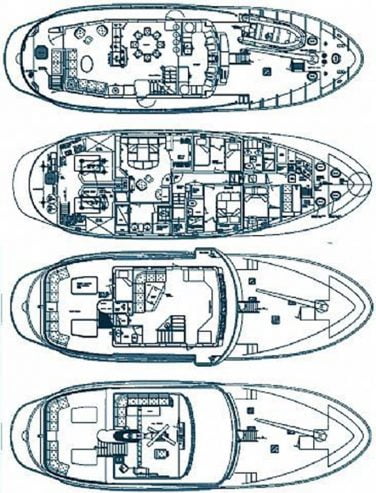 HERCULES | 2006 75′ (22.86m) Trawler Motor Yacht from American shipyard MOLOKAI STRAIT