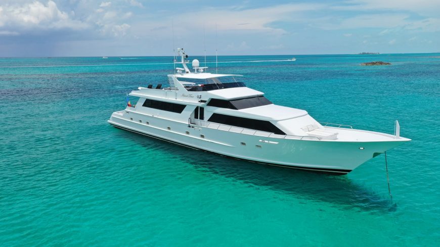 ISLAND TIME | 1991 110′ (33.53m) Motor Yacht from American shipyard BROWARD