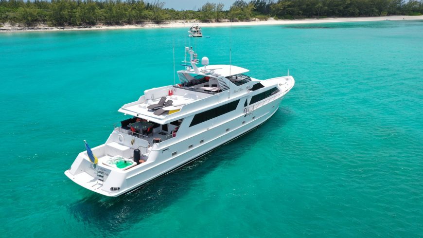 ISLAND TIME | 1991 110′ (33.53m) Motor Yacht from American shipyard BROWARD