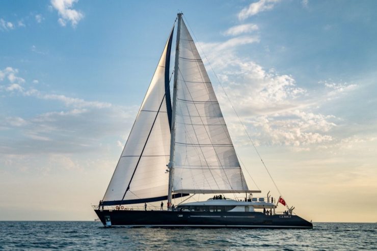 L’Aquila | 2021 137′ 10″ / 42m Steel Luxury Sloop Sail Yacht from Turkish shipyard MENGI YAY