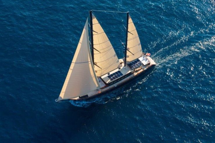 MiTi One | 2021 111′ 7″ (34m) Steel Cruising Sail Yacht from Turkish shipyard Bodrum Oguz Marin