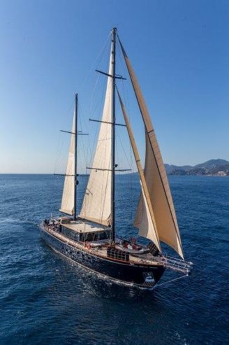 MiTi One | 2021 111′ 7″ (34m) Steel Cruising Sail Yacht from Turkish shipyard Bodrum Oguz Marin