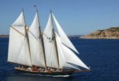 SHENANDOAH OF SARK | 1902 54.35m (178.27ft) Classic Steel Schooner Motor Sailing Yacht built by American shipyard TOWNSEND & DOWNEY