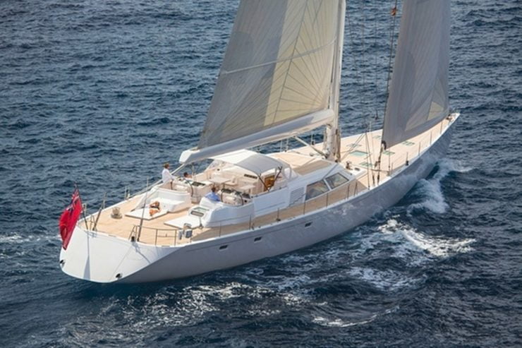 SPIIP | 2000 43.22m (112′4″) Luxury Aluminium Sloop Sail Yacht from Dutch shipyard ROYAL HUISMAN