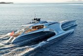 ADASTRA | 2012 42.6m (139′10″) McCONAGHY Trimaran Carbon Motor Yacht