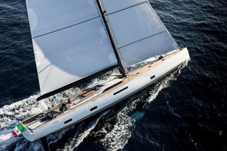 CeFeA | 2020 110′ 10″ (33.77m) Luxury Cruiser/Racer Carbon Fiber Sail Yacht from Italian shipyard SOLARIS YACHTS