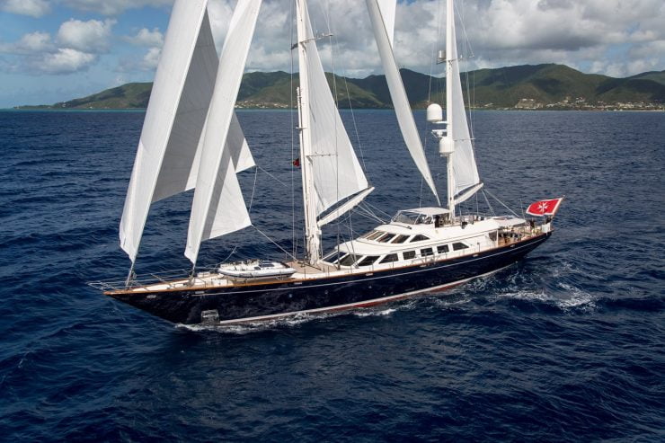 ELLEN | 2001 132′ 7″ (40.41m) Cruising Sail Yacht from Italian shipyard PERINI NAVI