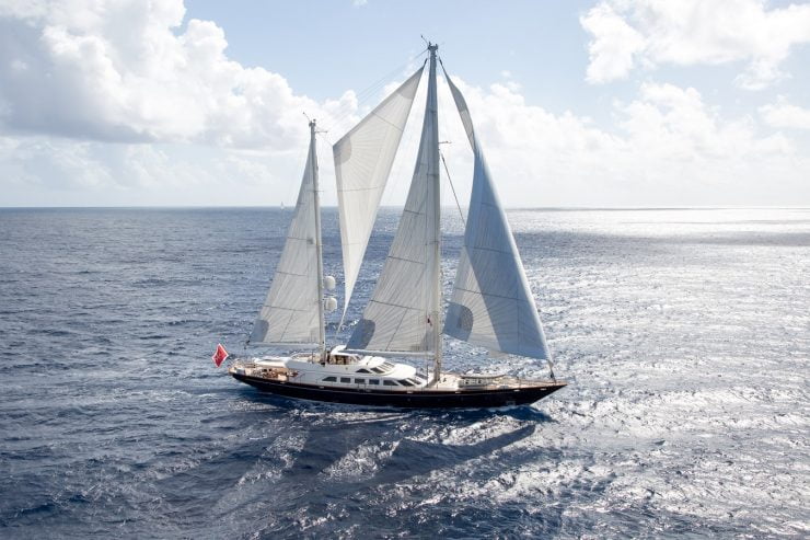 ELLEN | 2001 132′ 7″ (40.41m) Cruising Sail Yacht from Italian shipyard PERINI NAVI