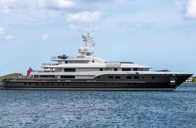 KOGO | 2006 235′3″ (72m) Luxury Explorer Steel Motor Yacht built by French shipyard Alstom Marine