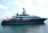 KOGO | 2006 235′3″ (72m) Luxury Explorer Steel Motor Yacht built by French shipyard Alstom Marine