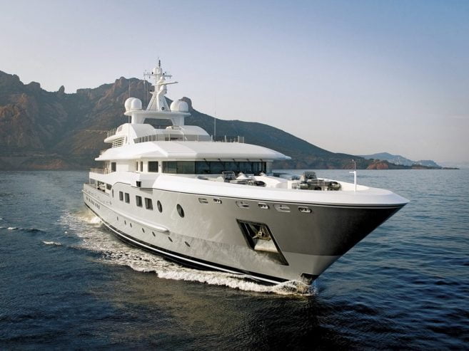 KOGO | 2006 235′3″ (72m) Luxury Explorer Steel Motor Yacht built by French shipyard Alstom Marine