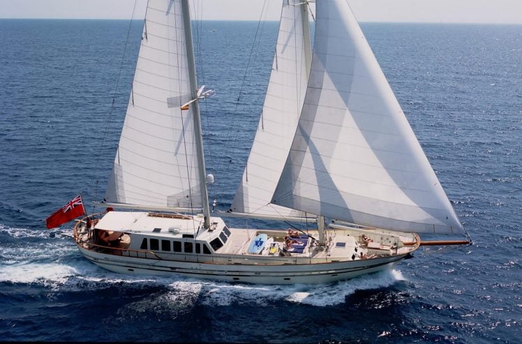 TIGERLILY OF CORNWALL | 1989 108′ 3″ (32.99m) Classic Steel Schooner Sail Yacht by Laurent Giles Naval Architects