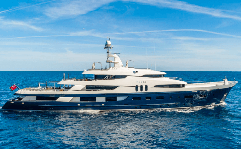 FELIX | 2007 70m Explorer Motor Yacht by German shipyard Jadewerft