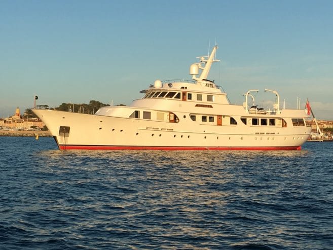 SEAGULL OF CAYMAN | 1980 131′ 3″ (40m) Steel Classic Luxury Motor Yacht from Dutch shipyard FEADSHIP