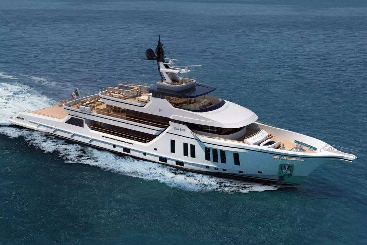 BOW SPRIT | 2024 177′ 8″ (54m) Luxury Explorer Motor Yacht built by Vittoria Yachts