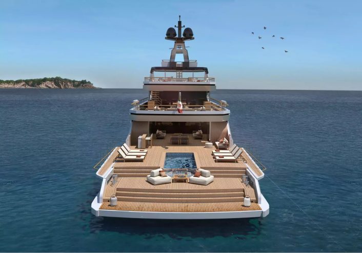 BOW SPRIT | 2024 177′ 8″ (54m) Luxury Explorer Motor Yacht built by Vittoria Yachts