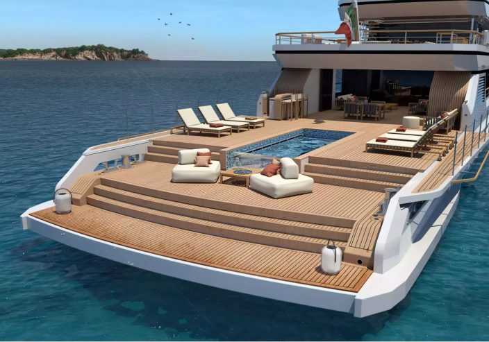 BOW SPRIT | 2024 177′ 8″ (54m) Luxury Explorer Motor Yacht built by Vittoria Yachts