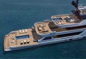 BOW SPRIT | 2024 177′ 8″ (54m) Luxury Explorer Motor Yacht built by Vittoria Yachts