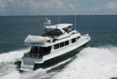 Boogie Babe III | 1999 74′ 4″ (22.66m) Classic Flybridge Sport Motor Yacht from American shipyard HATTERAS