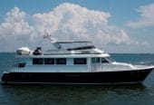 Boogie Babe III | 1999 74′ 4″ (22.66m) Classic Flybridge Sport Motor Yacht from American shipyard HATTERAS