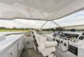 Boogie Babe III | 1999 74′ 4″ (22.66m) Classic Flybridge Sport Motor Yacht from American shipyard HATTERAS