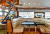 Boogie Babe III | 1999 74′ 4″ (22.66m) Classic Flybridge Sport Motor Yacht from American shipyard HATTERAS